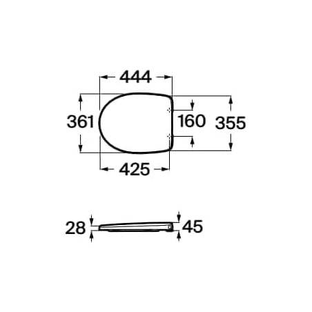 VICTORIA-N ASIENTO BISAGRA ACETAL BLANCO