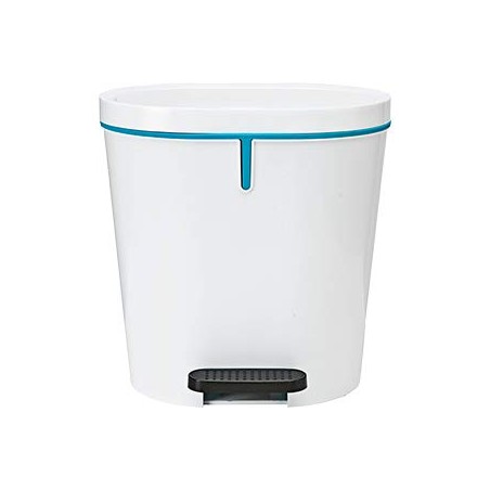 PAPELERA POLIPROPILENO CON TAPA+PEDAL 8l